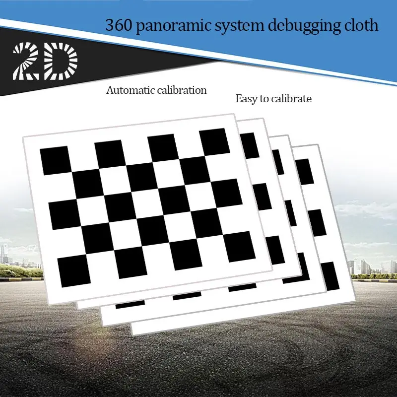 

2D Vehicle Camera DVR System Calibration Calibration Cloth for 360-degree Panoramic Bird's-eye Panoramic