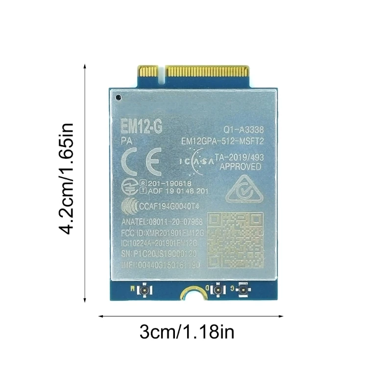 EM12G Cat12 โมดูล EM12G 600Mbps Downlink 150Mbps Uplinksข้อมูล 4Gโมดูลสำหรับแอพพลิเคชันต่างๆDropship
