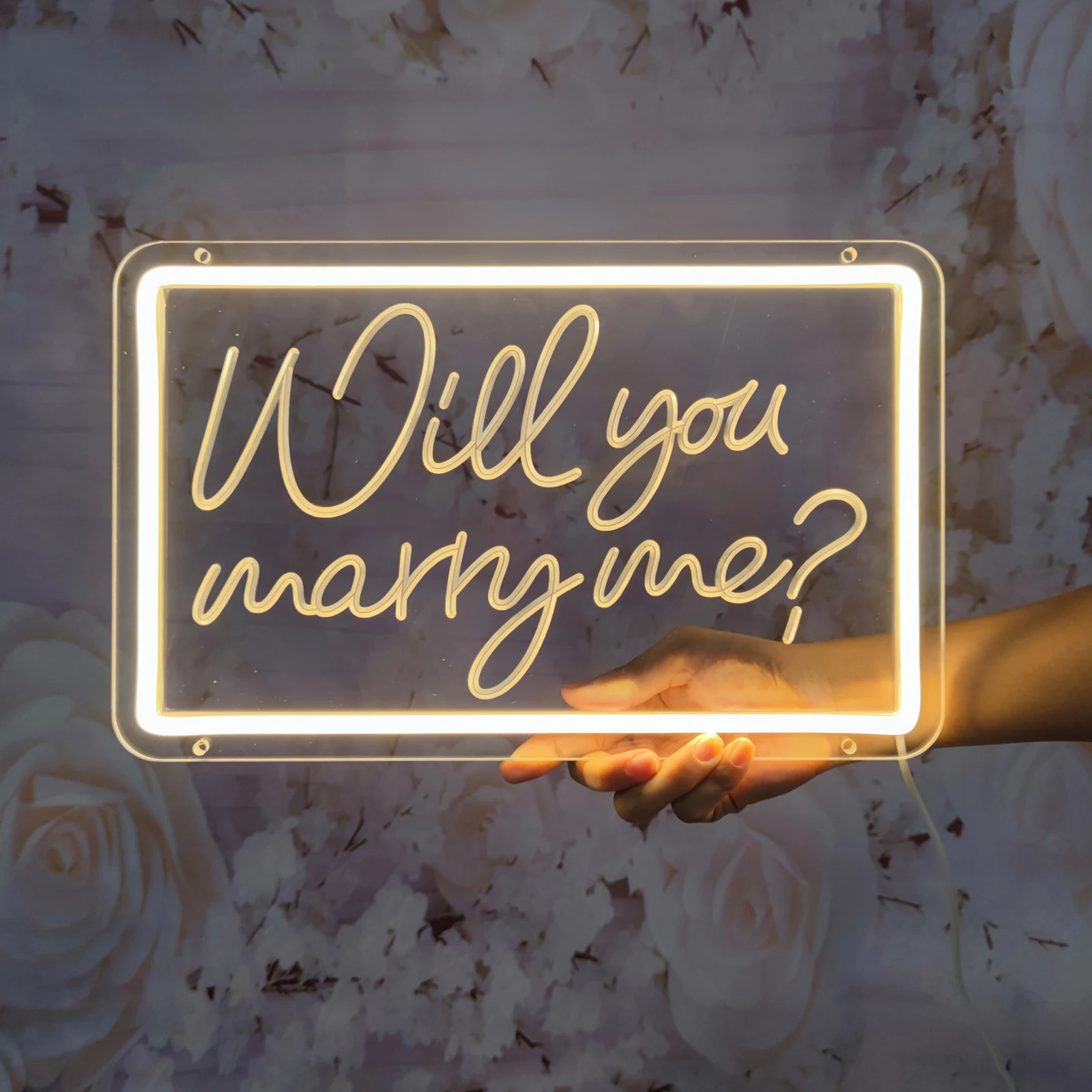 Will You Marry Me Neon Signs Decorations for Wall Decor,Marry Me Led Light Up Letters, Proposal,Wedding,Engagement,Bridal Shower