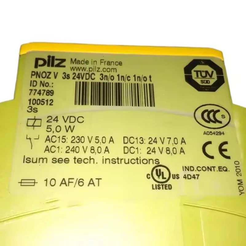 Новый оригинальный модуль реле безопасности pilz774789 V 3s 24 В постоянного тока 3n/o 1n/c 1n/o t на Фото №5