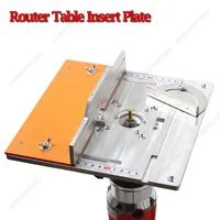 Table Saw Woodworking Workbench Aluminium Router Table Insert Plate Electric Wood Milling Flip Board With Miter Gauge Guide Set