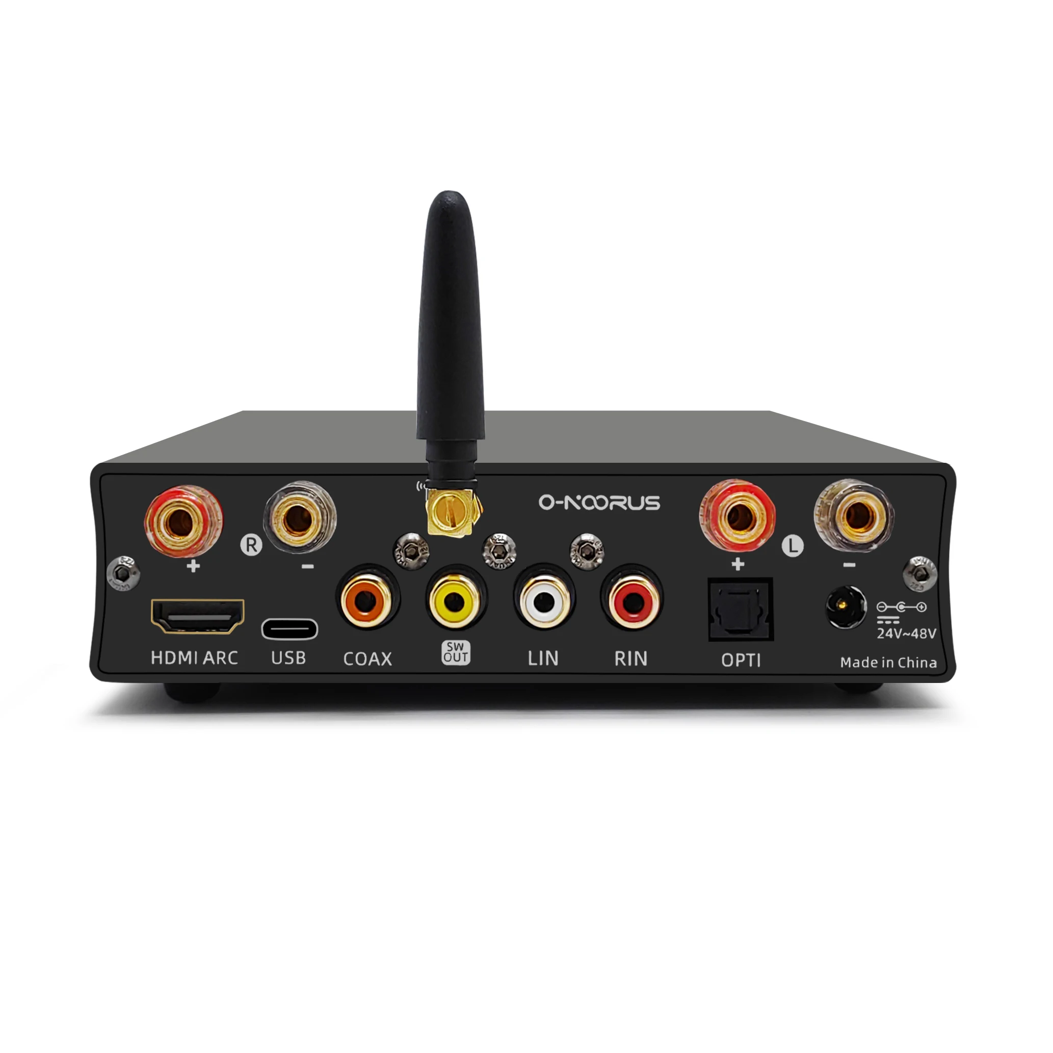 O-NOORUS D4 TPA3255 PFFB Amplifier with HDMI ARC Bluetooth 5.3 USB  Optical Multi-Input Amp  Subwoofer  for 2.1 Channel