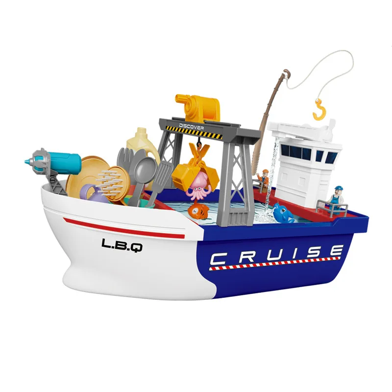 Fishing Toys Children's Water Play Magnetic Fishing Toys Water Park Gift Box for Boys and Girls 3-6 Years Old