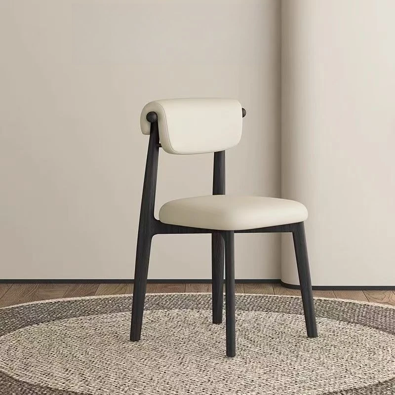 Ins Style Dining Chair Island Table High End Light Luxury Retro Dining Chair Home Modern Minimalist Nordic Dining Chair