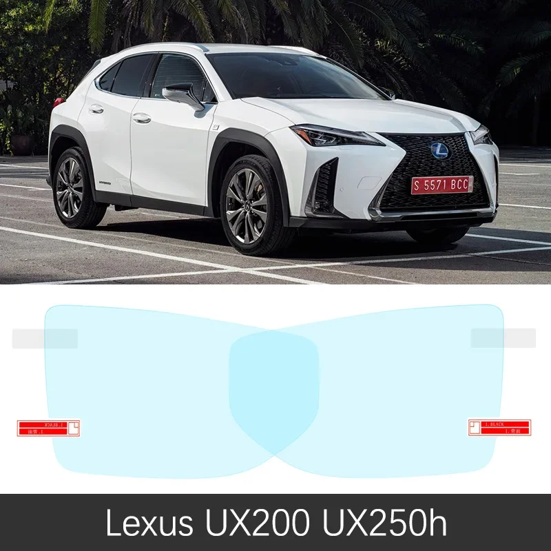 Car Rearview Mirror Protective Film For Lexus UX UX200 UX250h 200 250 250h 2019~2020 Rainproof Anti Fog Claer Car Sticker