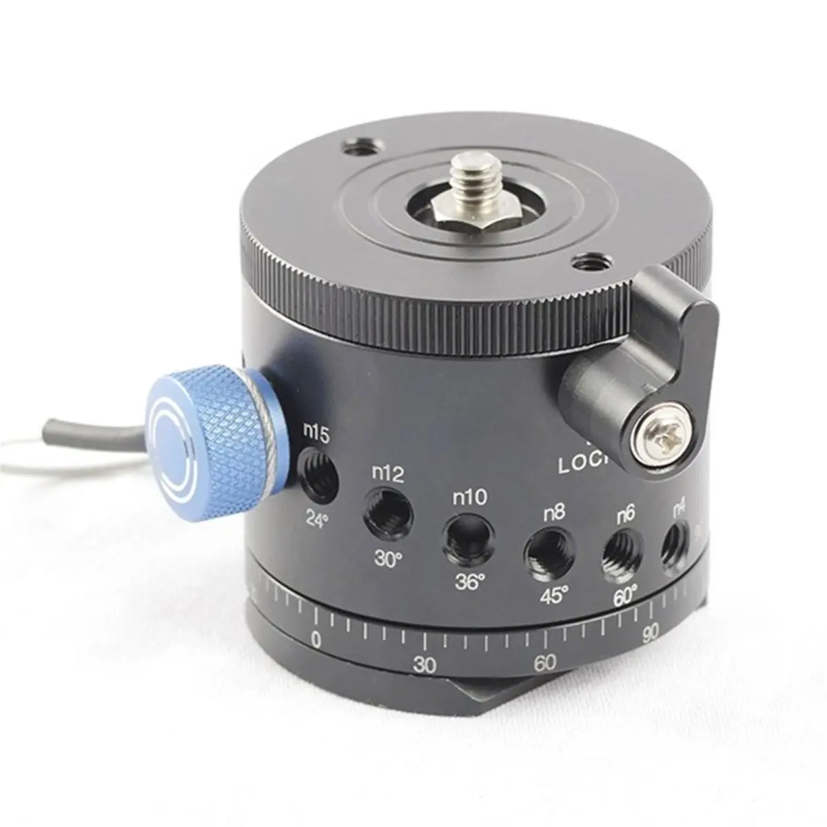 DT75BG Panoramic Tripod Head 360 Degree Turn Indexing Rotator, Panoramic Camera Head for Seamless Multi-Row Panoramic Shoots