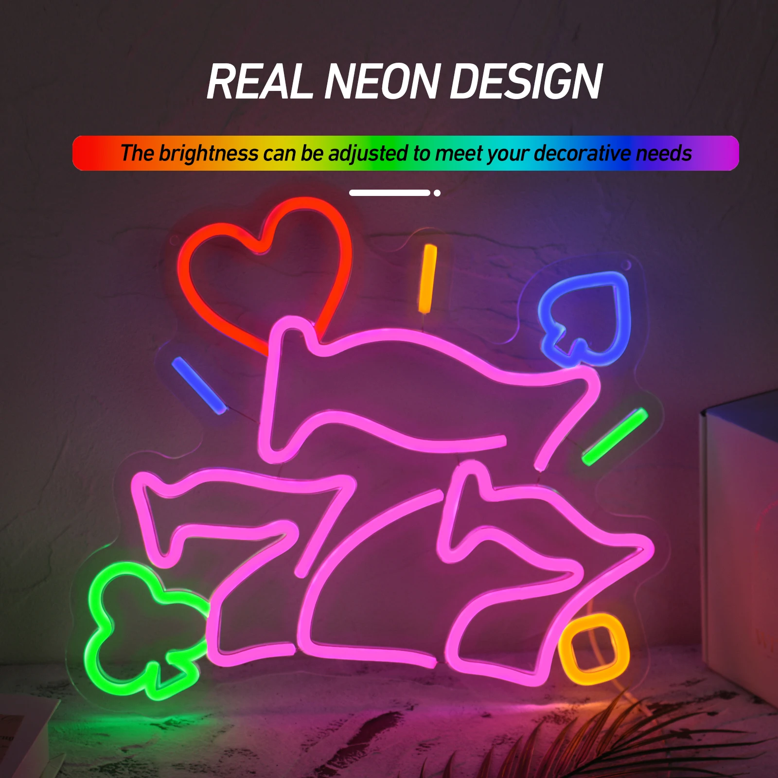 1PC Neon Sign, Super Bright Led  Sign, Adjustable Brightness sign, USB Interface,For Party Club Hotel