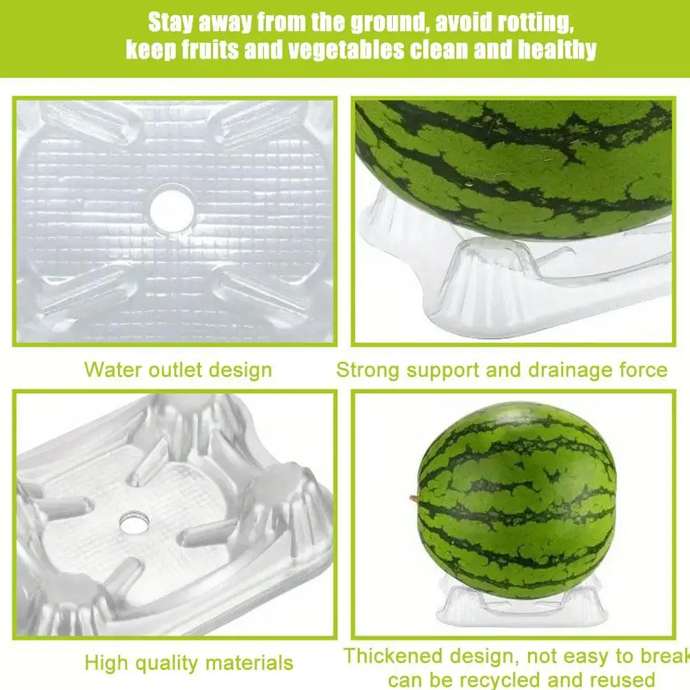 20/50/100pcs Transparent Watermelon Fruit Planting Tray Vegetables Plant Support Basket Household Garden Planting Supplies