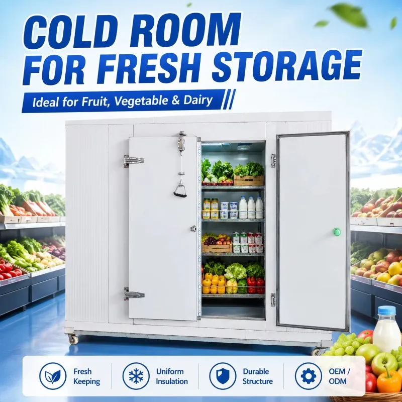 Modular Walk-In Container Cold Room Storage Automatic Control Energy Saving Competitive Price for Fresh Food Frozen Meat Cold