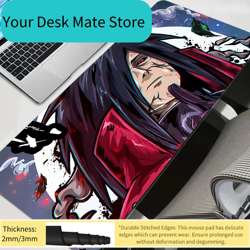 Mouse Pad Anime Gaming Accessories Varmilo Naruto Keyboard Desk Mat Gabinete Gamer Carpet Anime Durable Mousepad Mouse Mats