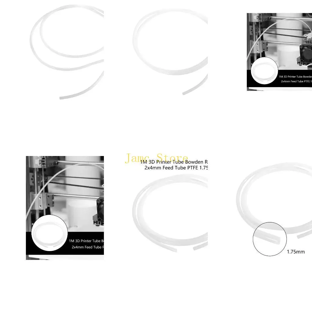 

LX0B 1M Трубка для 3D-принтера Трубка из ПТФЭ 2x4 мм Подающая трубка Запасные части для 3D-принтера