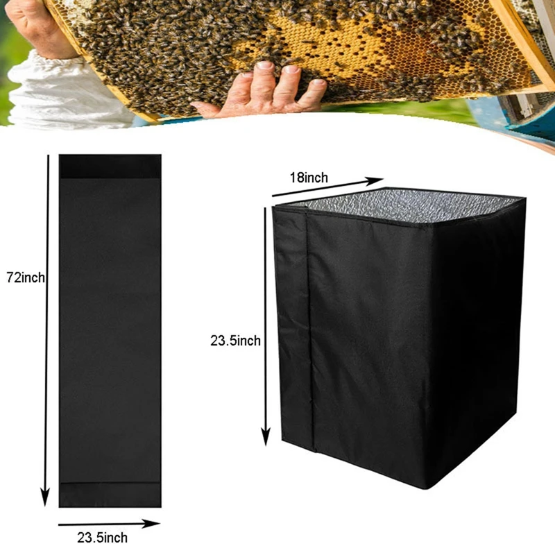 ABUL-Copertura termica per alveare invernale antivento Avvolgimento di protezione impermeabile per alveare per uso invernale Forniture per apicoltura regolabili