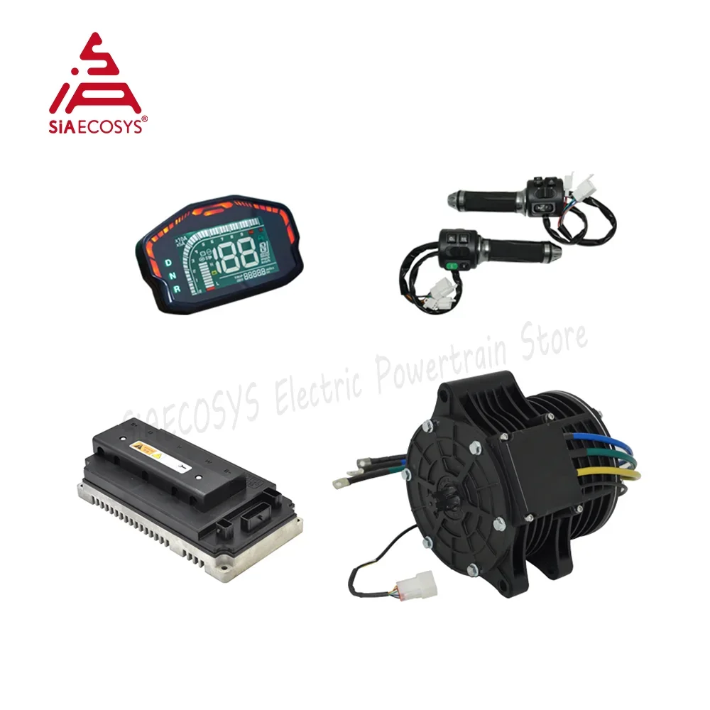 QSMotor 3000W Motor eléctrico 5000W 138 72V 100KPH nuevo V2 Motor de accionamiento medio Kits de Motor de transmisión motriz para motocicleta eléctrica para adultos
