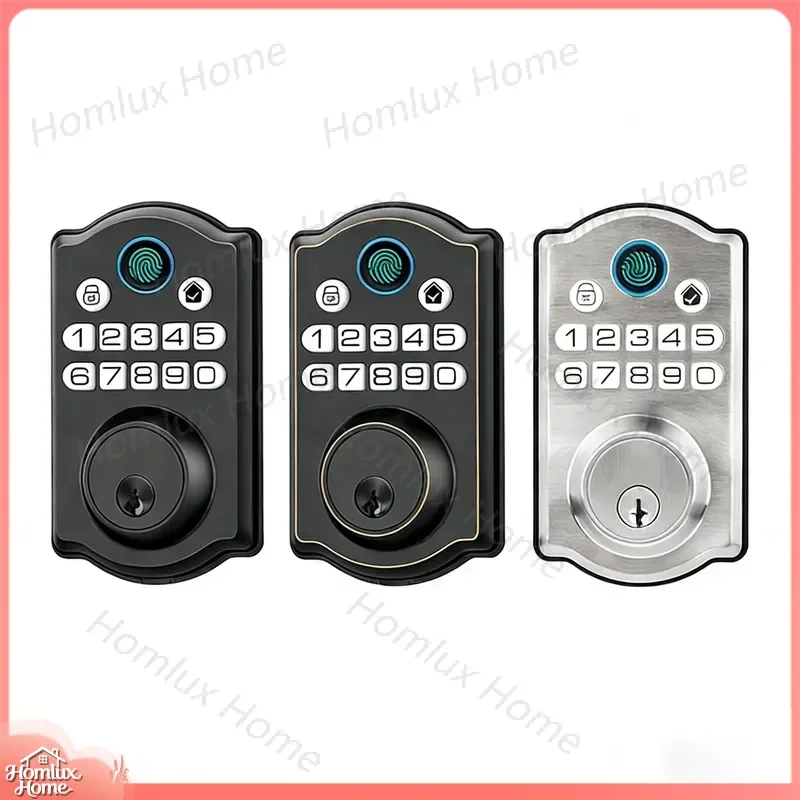 High Security Smart Door Lock with Anti-Theft Dumb Tongue App Control Cloud Storage for Aluminum Glass Wooden Doors