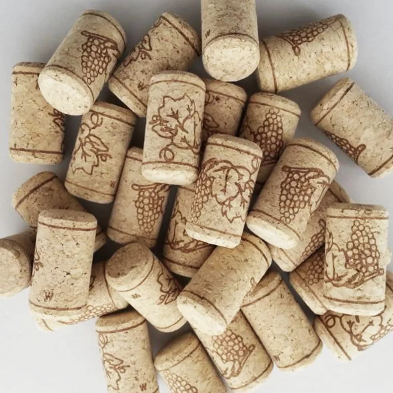 6pcs/set Wood Corks Straight Wine Bottle Stopper Corks Wine Stoppers Bottle Plug Bar Tools Wine Cork Wooden Sealing Caps