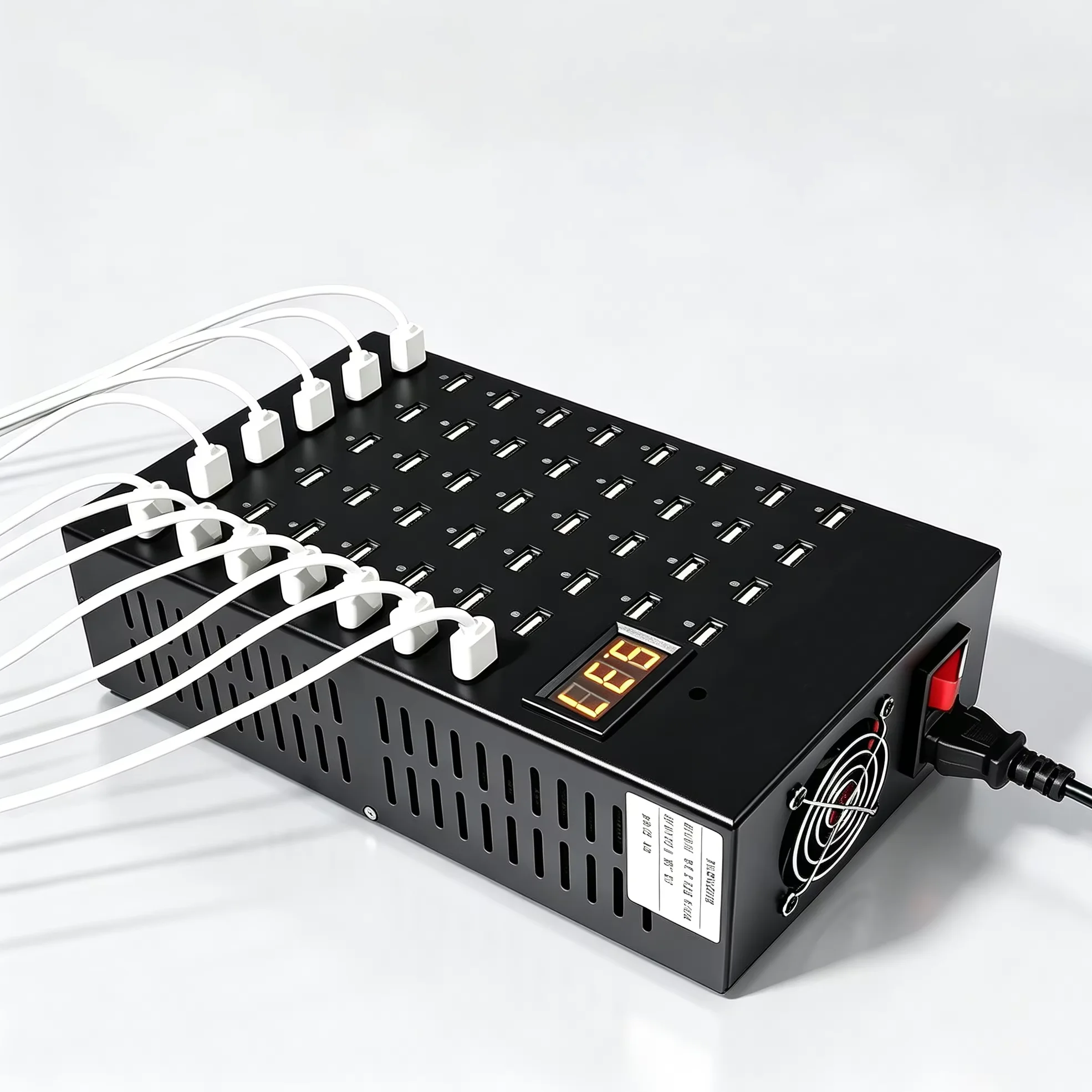 400W 50-in-1 USB Charger Station 50 Ports Smart Charger Desktop Fast Charging For iPhone 14 Xiaomi Huawei EU/US/JP/BR Plug 충전기
