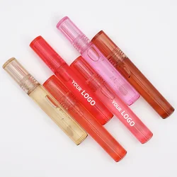 Custom Bulk Lip Oil Private Label Fruit-flavored Moisturizing Lipgloss Plumping Long-lasting Non-Fade Peach Ordinary Strawberry