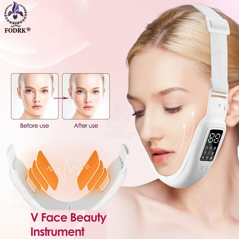 

Skin Care EMS Electric Facial Massager Face Slimming Machine V Line Shaper Chin Cheek Lifting Firming Equipment Beauty Tools