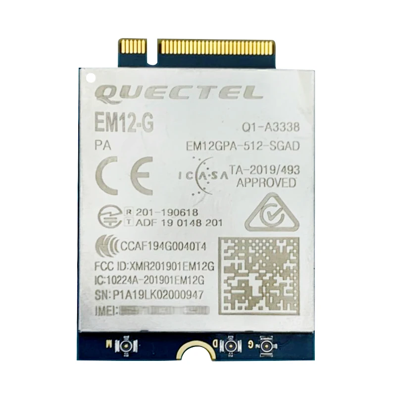 

New Original Quectel EM12-G LTE-A Cat-12 Module EM12GPA-512-SGAD Faster Than LTE EP06-E Cat6 EC25-E Modem 600Mbps Downlink