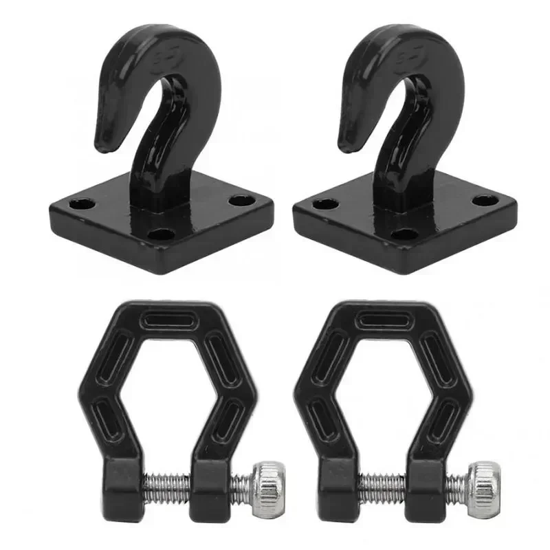 المصد المعدني D-حلقة خطاف السحب الأحمر 4 قطعة ل 1/10 RC الزاحف سيارة TRX-4 محوري SCX10 90046 ترقية أجزاء #4