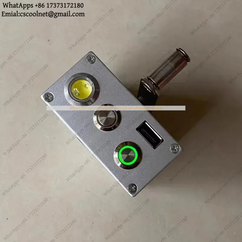 JS02 Portable DIY Hand-Cranked Generator Three-Phase Brushless Full Aluminum Alloy Body 20F*3 Capacitor USB Output 5V 1A