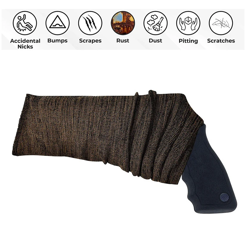 

Hunting Gear Woven Polyester Pistol Sleeve Bag Moisture Resistant Storage Sleeve Hunting Pistol Holster Protective Gear