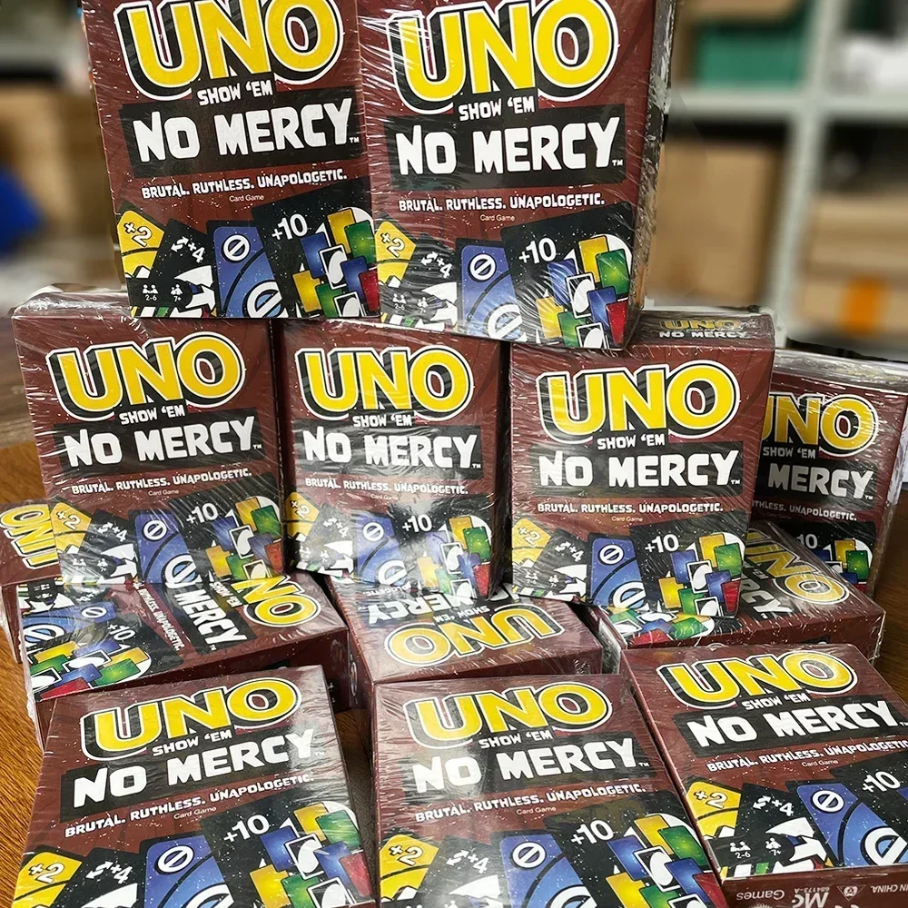 !2025 New UNO NO MERCY Card Game Minecraft Dragon Ball Z Multiplayer Family Party Board Game Funny Friends Entertainment Poker