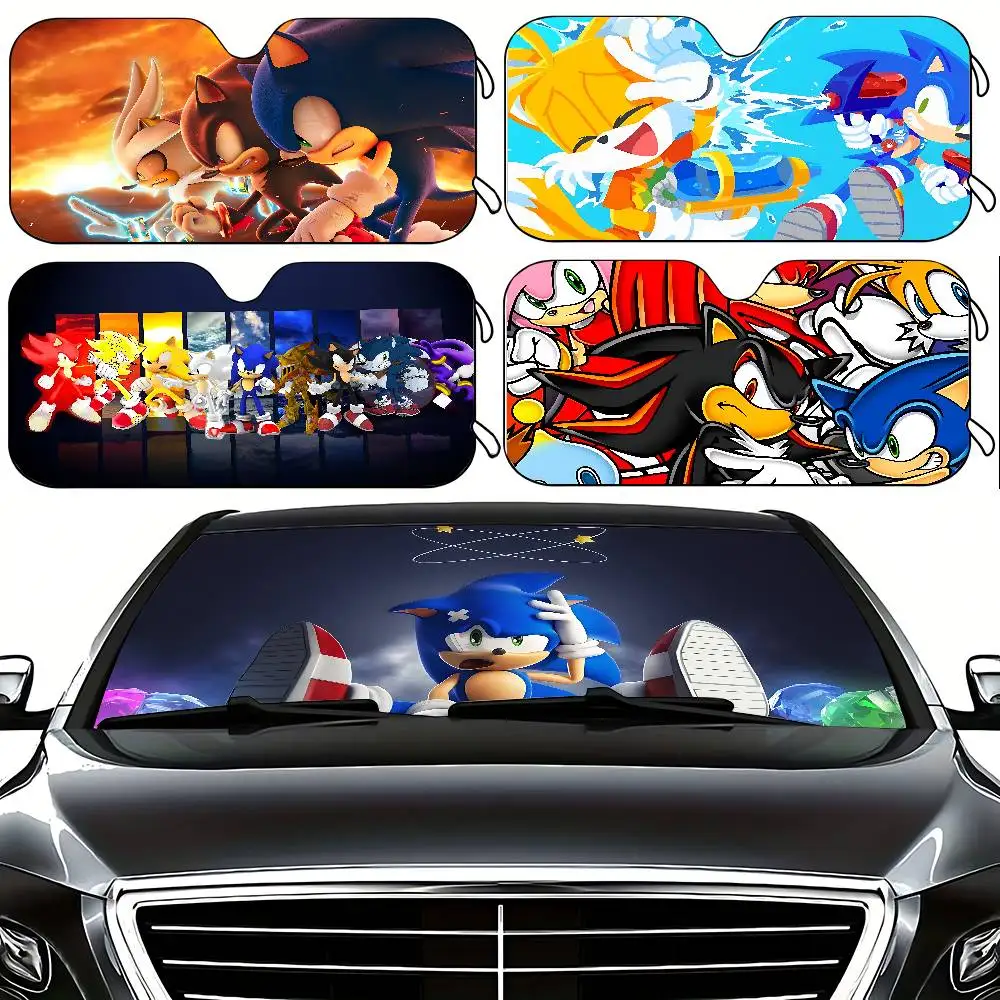 Anime S-Super-S-Sonics Cool Stylish And Trendy Windshield Sunshade, Car Windshield Cover, Car Sunshade Curtain, Car Sun