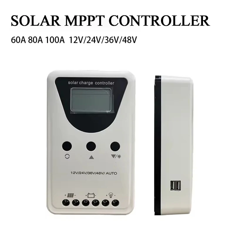 

Solar Charge Controller Solar Panel Controller 12/24/36/48V Auto Solar Panel Battery Regulator Dual USB Port Suitable lithium