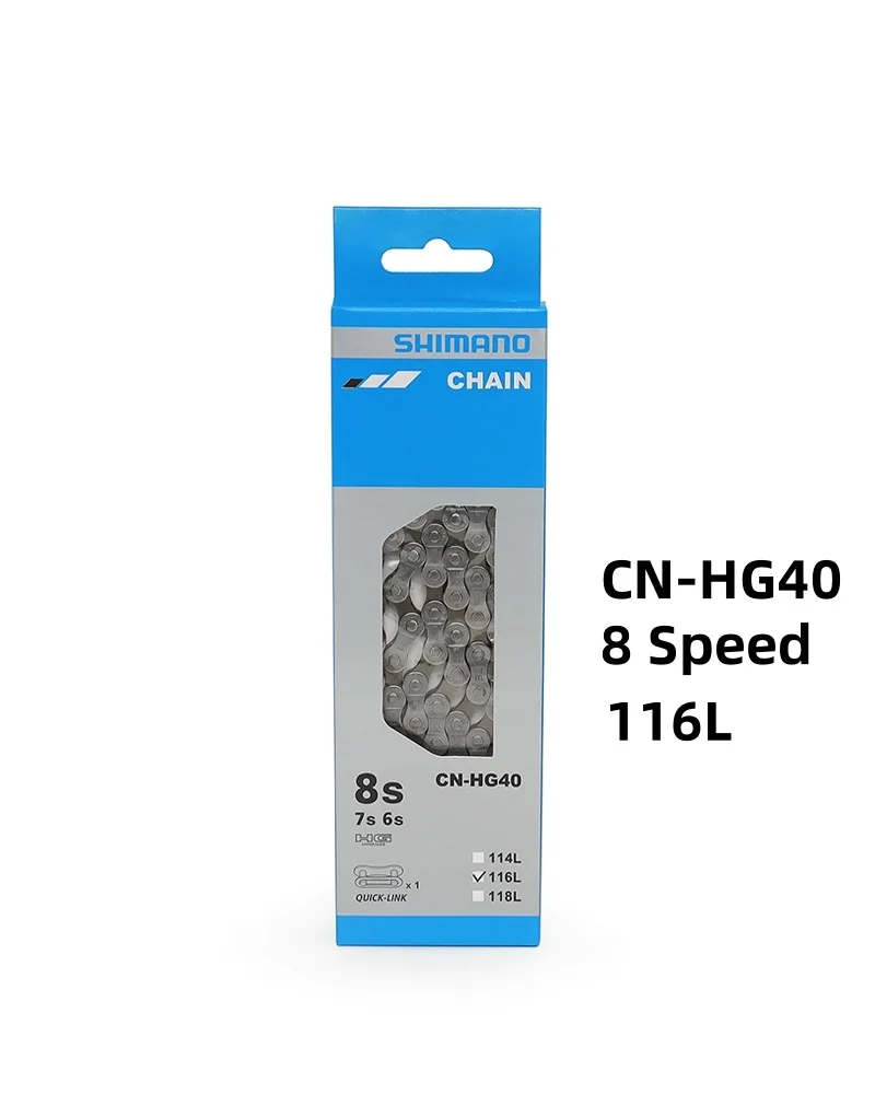 SHIMANO Bicycle Chain CN-HG40 HG53 HG54 HG95 HG601 HG701 HG901 MTB Bike Chain 8 9 10 11 Speed 116L Bike Chains Bicycle Parts