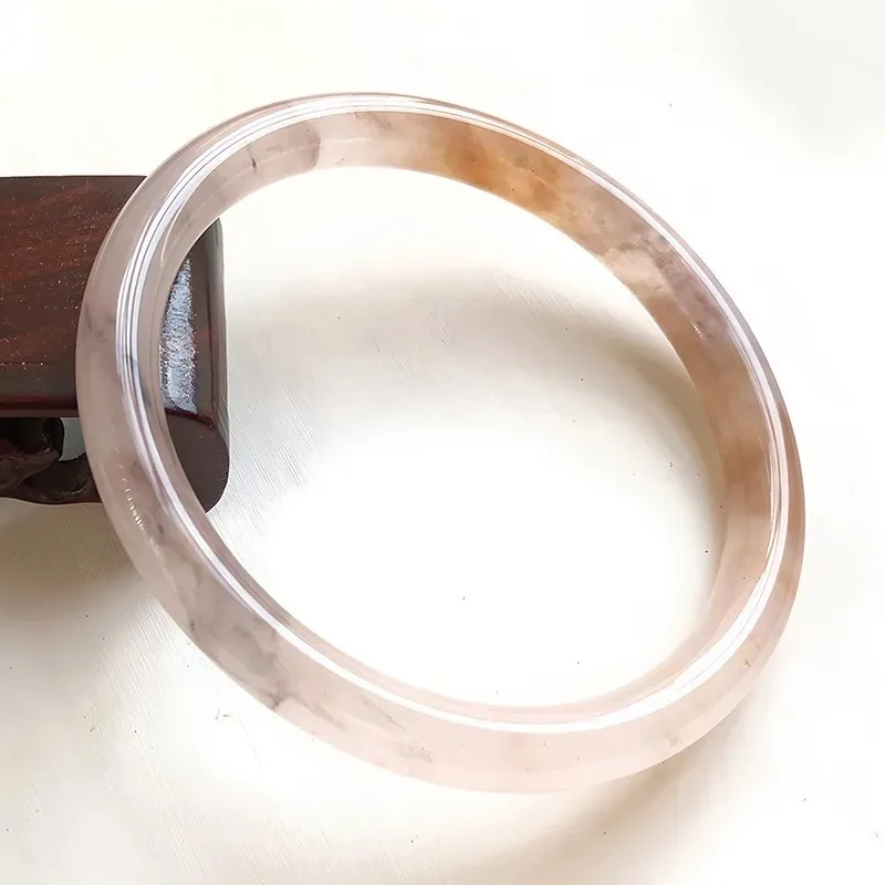 

Golden Silk Jade Round Bar Bracelet, Exquisite and Small Versatile Jade Bracelet