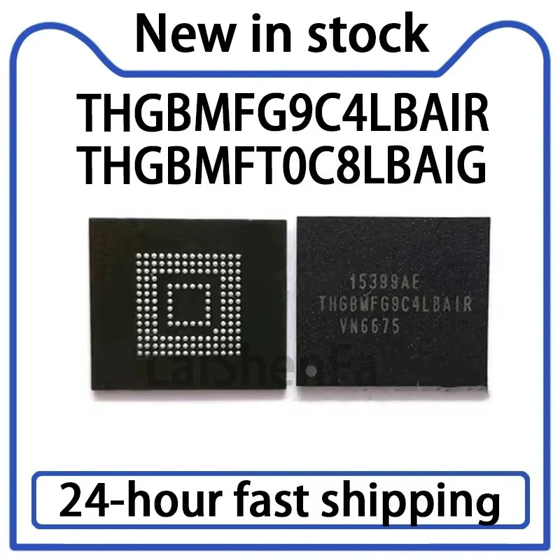 1PCS NEW THGBMFG9C4LBAIR 64GB EMMC 5.1 THGBMFT0C8LBAIG 128G BGA153 in Stock