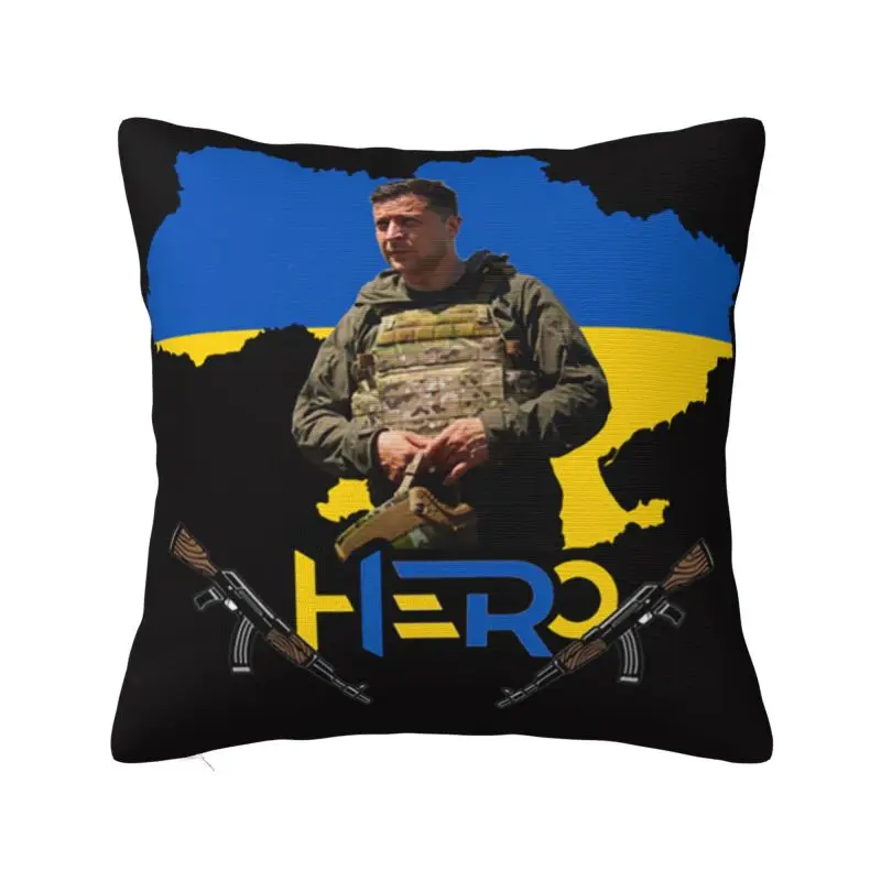 Ukrainian Volodymyr Zelensky Throw Pillow Case for Sofa President Ukraine Nordic Cushion Cover Square Pillowcase