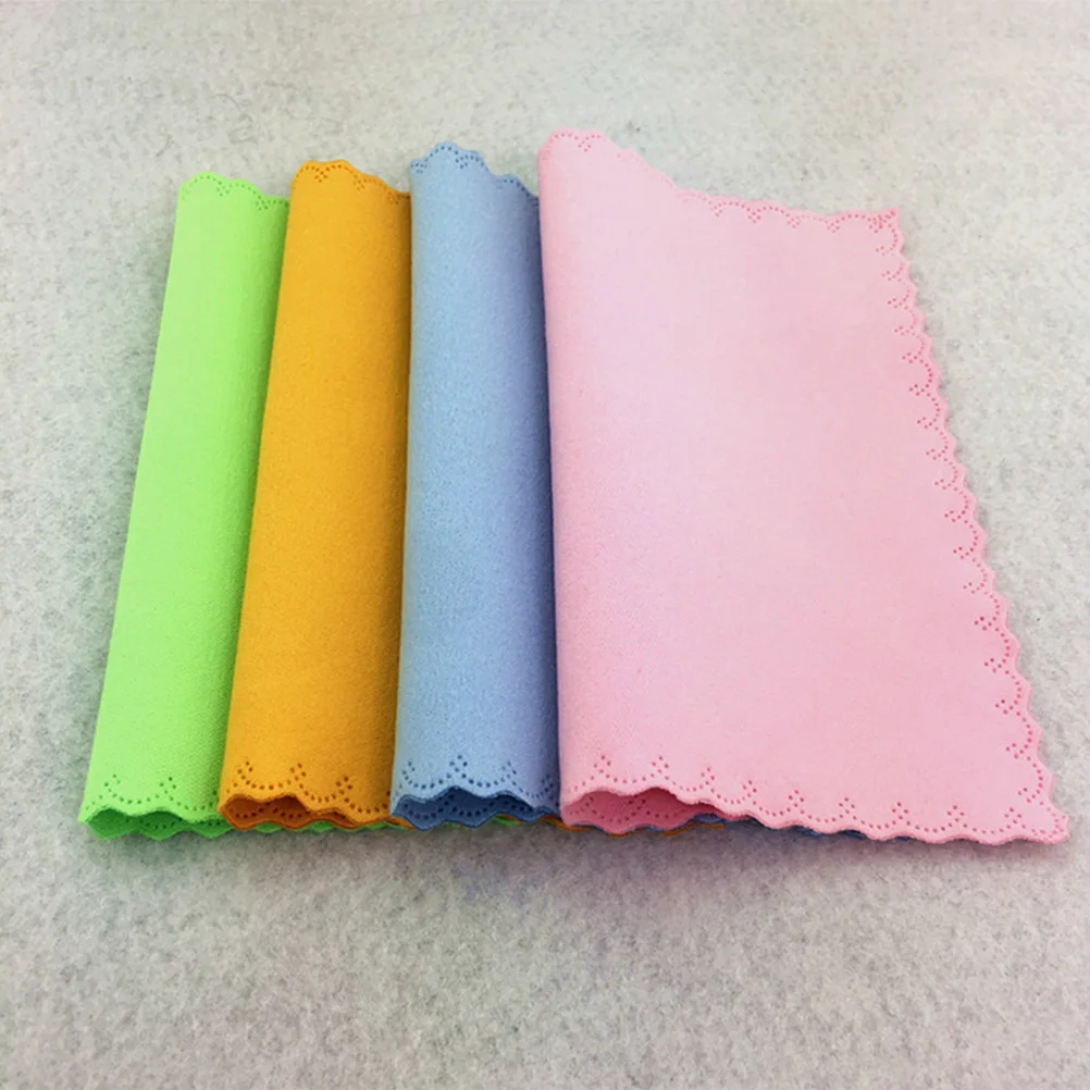 

10pcs Microfiber Cleaning Cloth Soft Reusable Lint Free 6x7 Inches For Screen Lens Glasses Watches Electronics