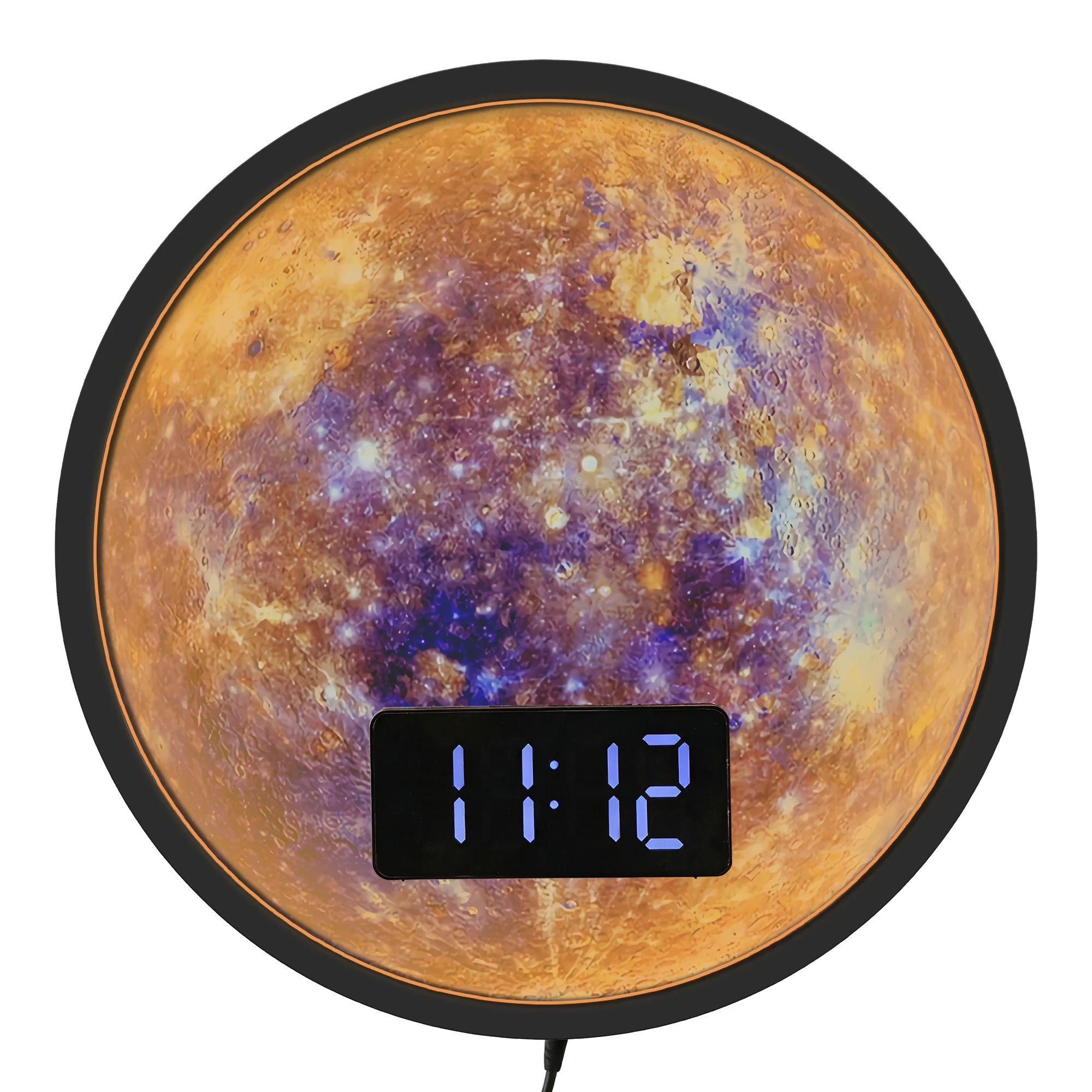 Lighting Home Decor Wall Clocks - Mercury Space Planet LED Night Light