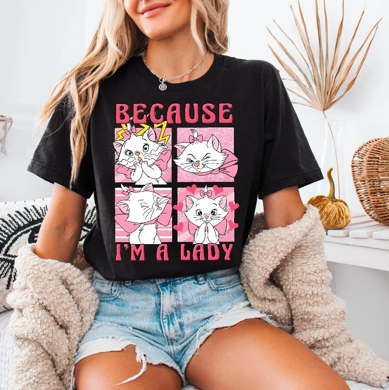 

Because I'm A Lady Shirt The Aristocats Marie Cat Cat Lady Shirt Cat Lover Shirt Disney Girl Shirt Disney Girls Trip Shirt