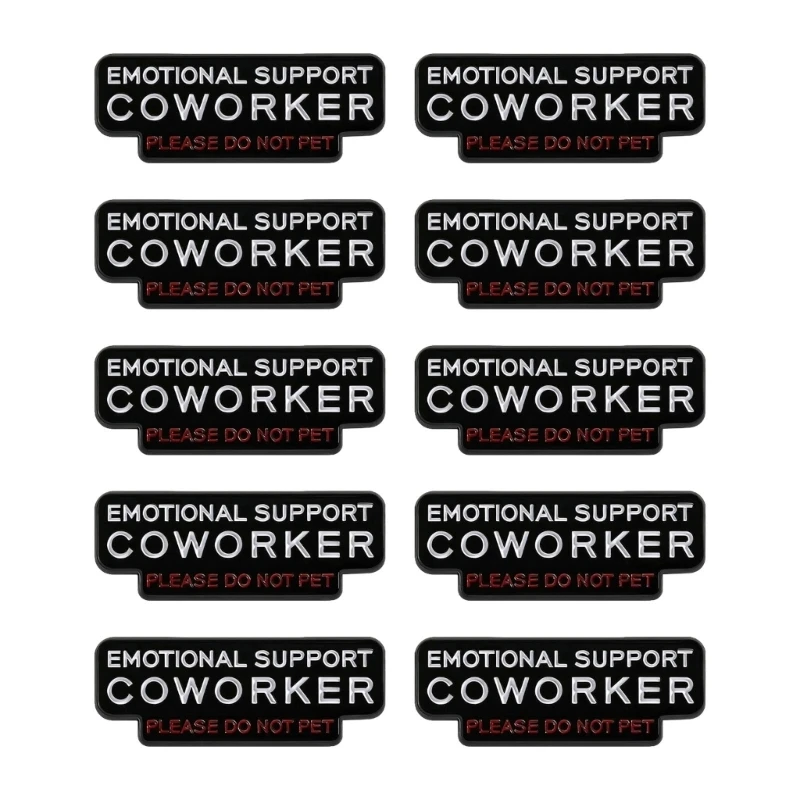 10 Piece Humorous Workplace Pin Colleague Do Not Pet Brooch