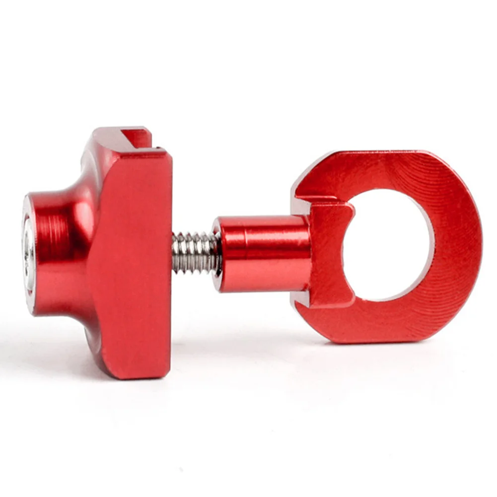 

Folding Bike Chain Adjuster Red, Black And Silver CNC Chain Adjuster Easy To Carry Exquisite And Compact Non-deformation