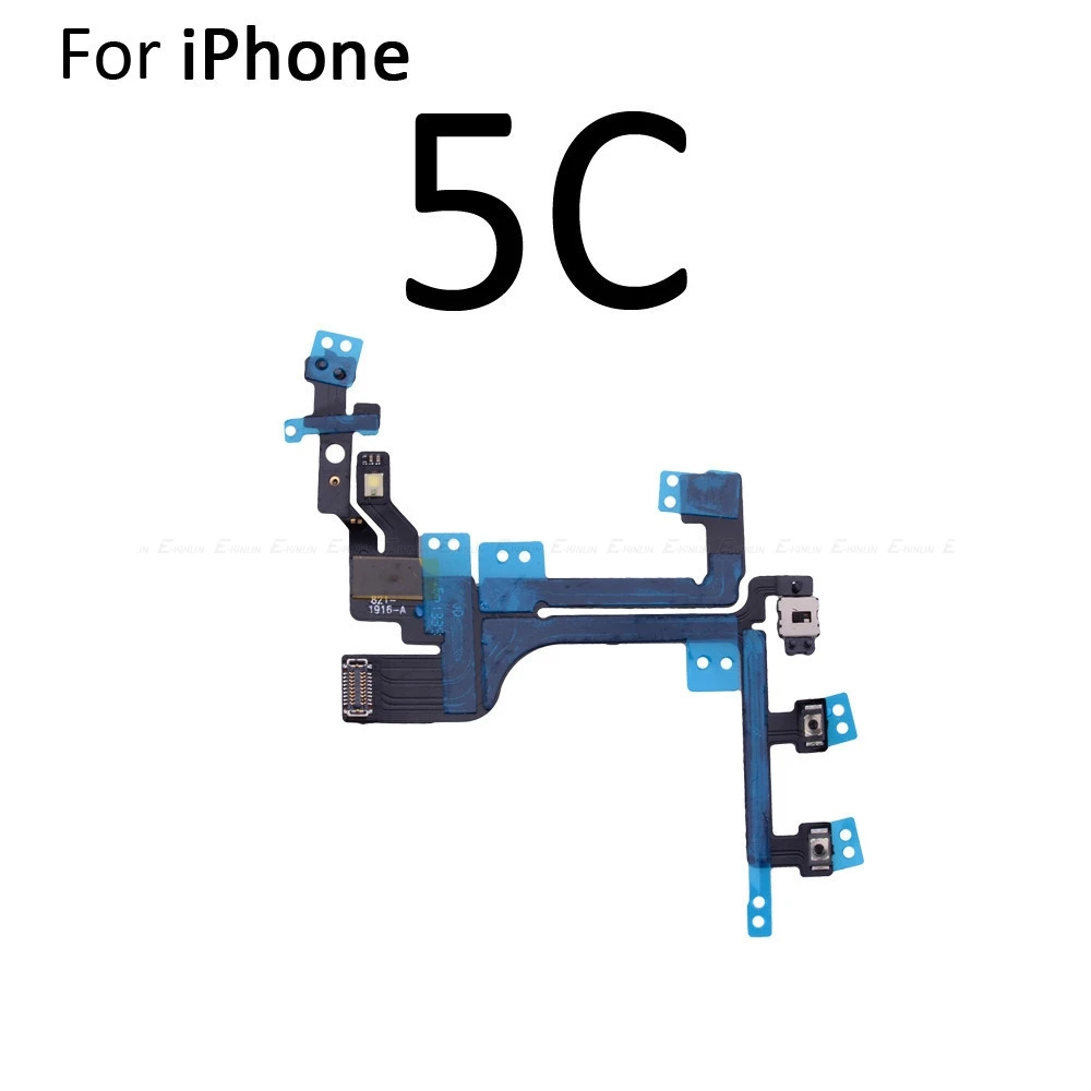 For iPhone 4 4S 5 5S 5C 6 6S SE 2016 Plus Volume Button Power Switch On Off Button Key Flex Cable image 3