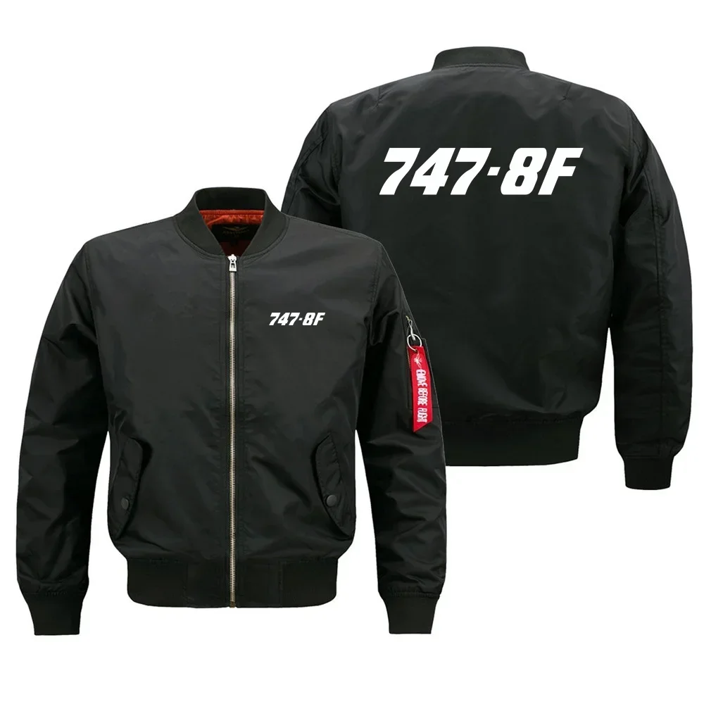 

747-8F Flight Aviation Pilots Men Ma1 Bomber Jacket Tactical Man Casual OuterWear Coats Top