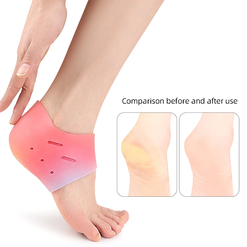 Silicone Moisturizing Foot Socks Foot Spa Massage Exfoliating Gel Socks Breathable Remove Dead Skin Anti Cracking Foot Care Tool