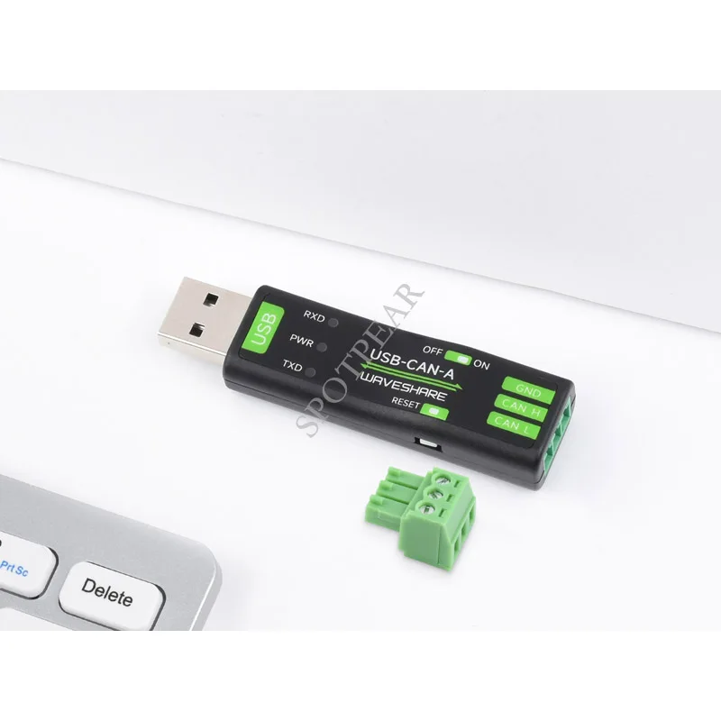 

USB to CAN adapter analyzer STM32 chip scheme Multiple work mode for Raspberry Pi / Windows PC / Jetson Nano