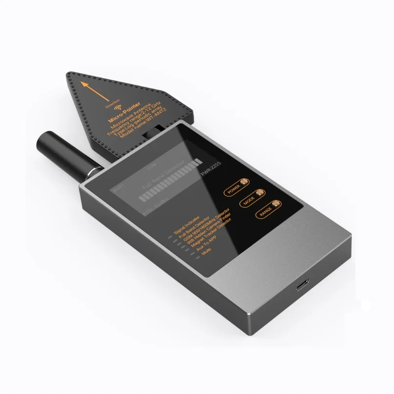 2025 New Anti Spy Camera Detector Portable Bug Finder GPS Tracker Detector RF Wireless Signal Scanner for Office Hotel Travel
