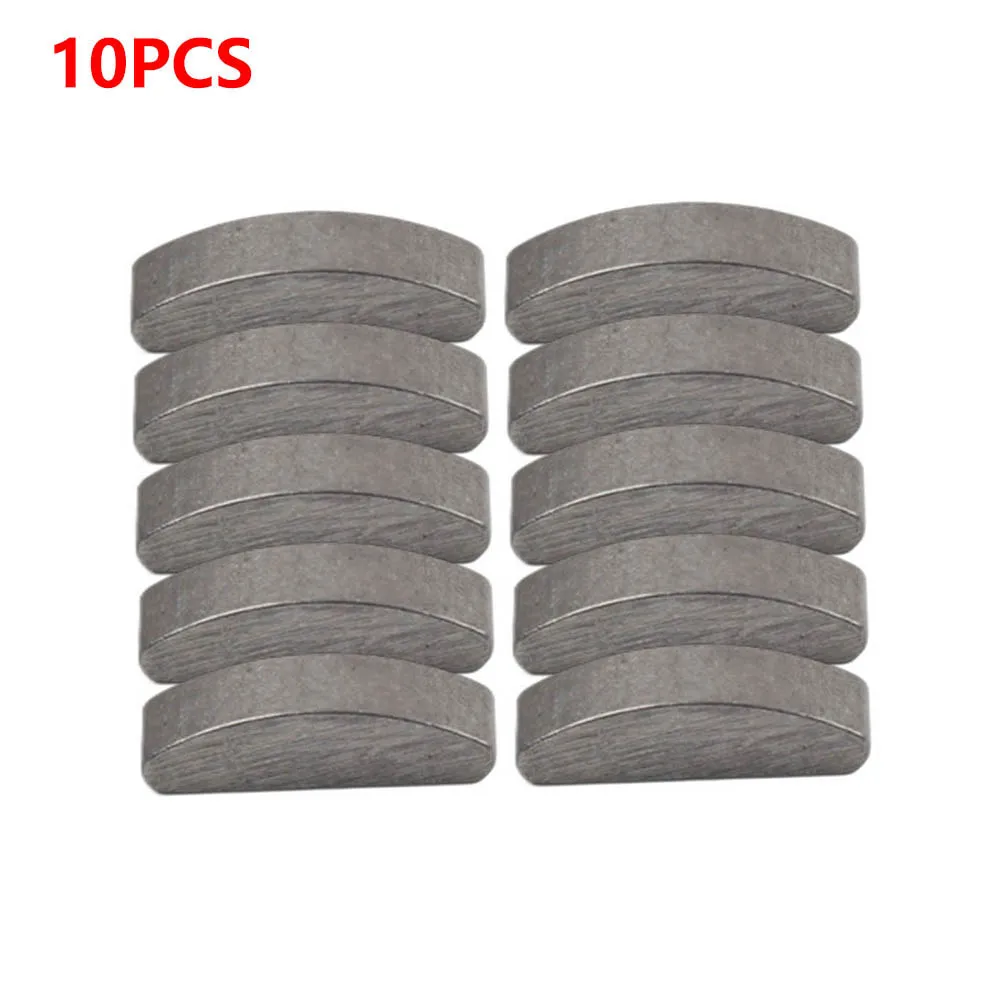 Semicircle Woodruff Keys 10Pcs For Chinese GY6 139QMB 125cc 150cc Scooter Iron Grey