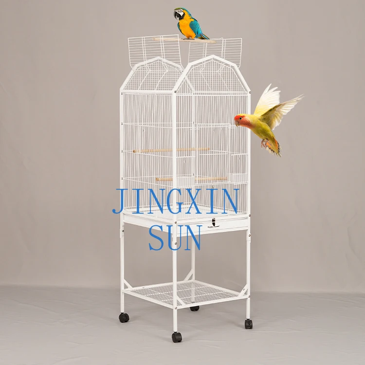 New Pet Cage and House Peros Parrot Bird Cage Plating Line Bird Breeding Cage Low Price Luxury