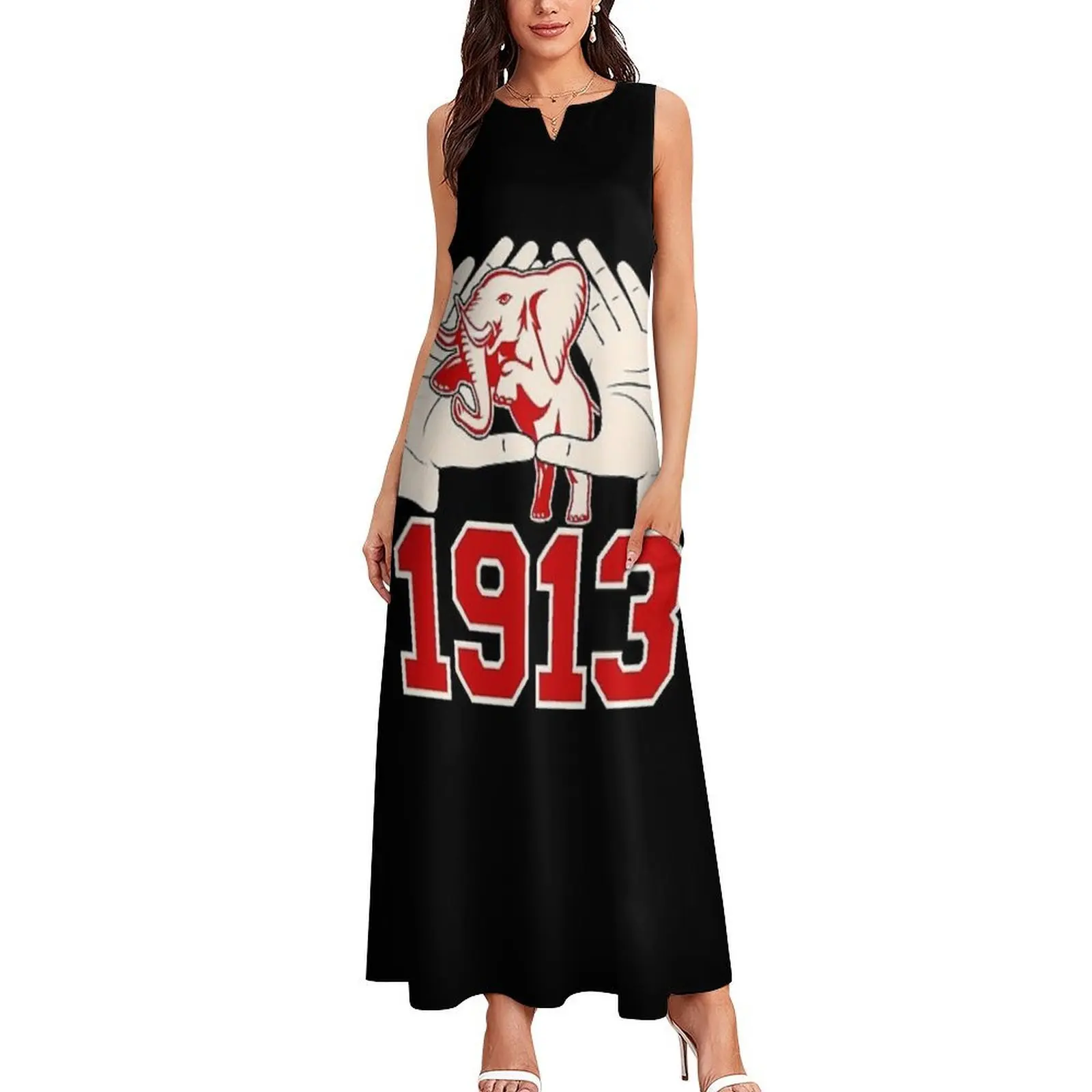 Delta 1913 Sigma Theta para Fans vestido largo vestidos casuales ropa de mujer Corea elegante vestido de mujer vestidos para mujer 2025