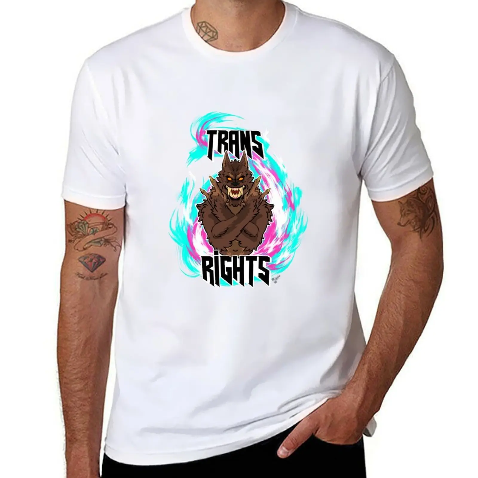

Werewolf rights T-Shirt printed t shirts for man t shirts for man pack cotton T-Shirt