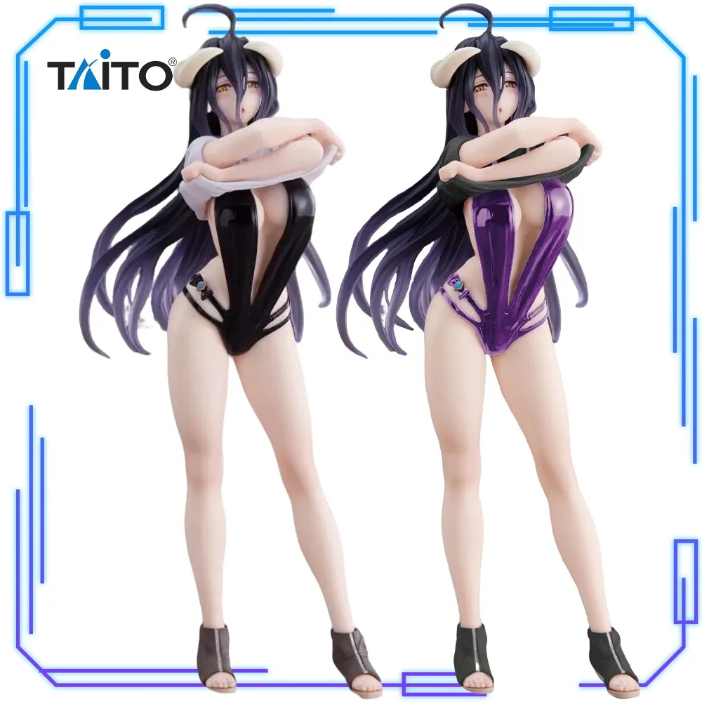 

В наличии TAITO оригинальная аниме Overlord IV Albedo Coreful фигурка футболка купальник Ver Renewal 18 см коллекции модель игрушки