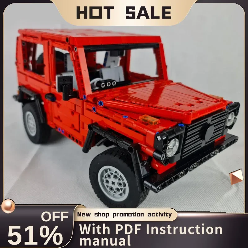 

New 1818Pcs Moc City G Wagon Off-Road Vehicle Speed Champion Model Diy Creative Ideas Kids Toys Birthday Gift Tech Custom Puzzle