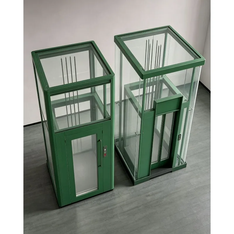 Modern Design 6-8 Person Panoramic Glass Observation Hydraulic Elevator Lift for Villa Use Residential Passenger Elevator Lift